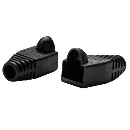 1355657_SRB-UTP-BLK-20__srbutpblk20_415 DYNAMIX BLACK RJ45 Strain Relief Boot 20pk - Image 1