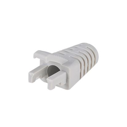 1405719_SRS-BV2-LGRY-20__SRS-BV2-LGRY-20_415 DYNAMIX LITE GREY RJ45 Strain Relief Boot - Slimline with Clip Protector - Image 1