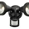 STINGER 2x10W LED Twin Security Light with Sensor - Black