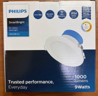 Philips SmartBright LED Downlight DN029B, 9 W, 1000 lm, 3000 K, 4000 K, 6500 K, White - Image 2