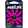 MAXLIFE CR1620 Lithium Button Cell Battery 1Pk