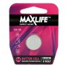MAXLIFE CR2016 Lithium Button Cell Battery 1Pk