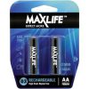 MAXLIFE AA Rechargeable Battery NIMH 2500mAh 2Pk