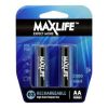 MAXLIFE AAA Rechargeable Battery NIMH 900mAh 2Pk