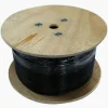 Cat6 Black Solid Gel Filled Outdoor Cable, 23AWGx4P - DYNAMIX
