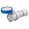 GEWISS Straight Connector - 32A 6H 200-250V 2P+E IP66/IP67/IP68/IP69