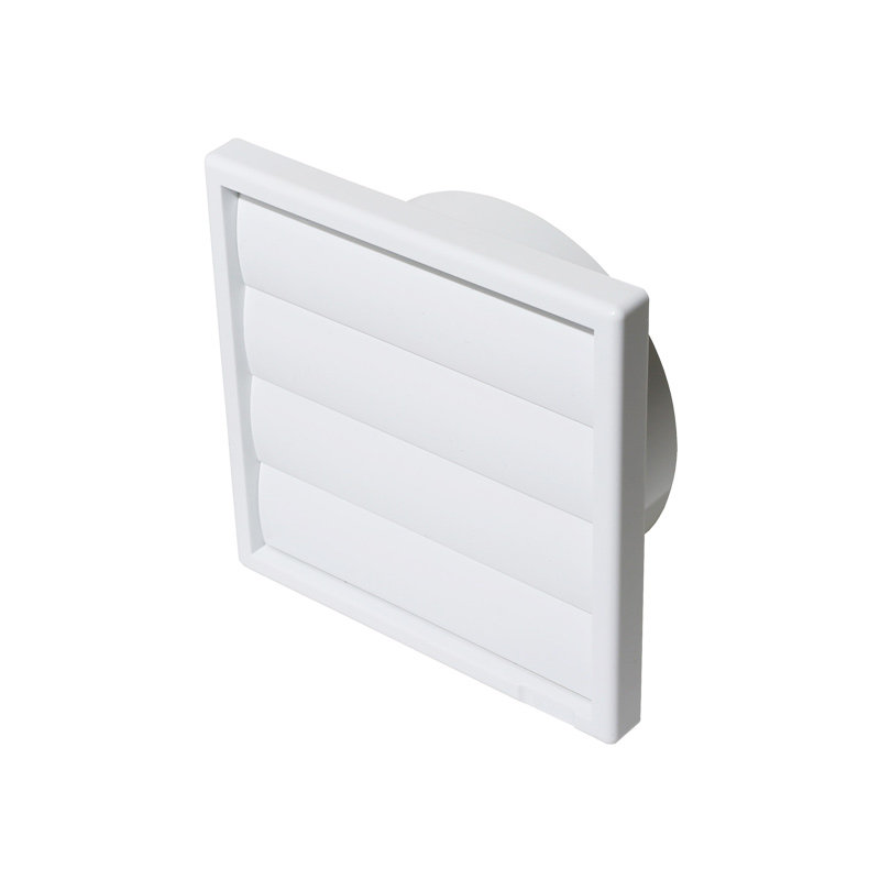 HSVF150GS Manrose Gravity Shutter Grille - 125mm White - Image 1