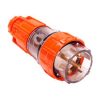 STRAIGHT PLUG 4 ROUND PINS 40A 500V AC IP66
