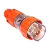 STRAIGHT PLUG 5 ROUND PINS 32A 500V AC IP66