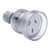 Extension Socket 3 PIN 10A 250V - Clear