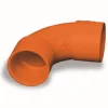 50mm Standard Plain Bend - Orange
