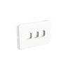 PDL Iconic 3 Gang, V/H Grid Plate