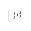 PDL Iconic 5 Gang, V/H Grid Plate