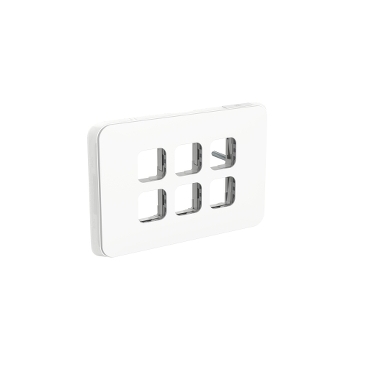 PDL336GC-VW_web-1 PDL Iconic 6 Gang, V/H Grid Plate - Image 1