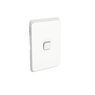 PDL381-VW_web PDL Iconic Switch, 1 Gang Vertical, 20A - Vivid White - Image 1