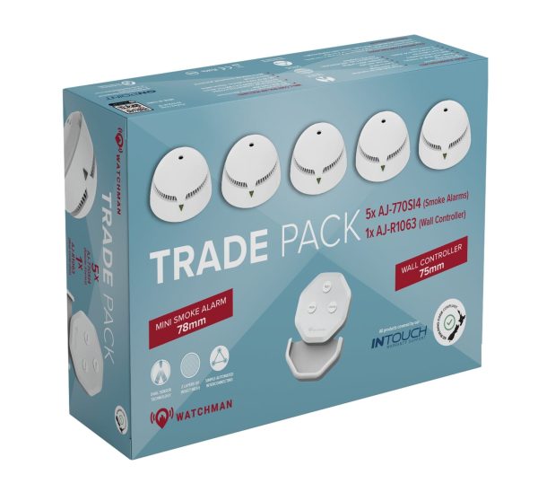 Watchman AJ-770SI4-TP: Interconnected Trade Pack: 5x Smokes + 1 x Controller - Image 2