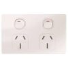 Double Horizontal Socket 15A - PoweRun
