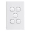 5 Gang Vertical Switch 10A - PoweRun