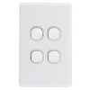 4 Gang Vertical Switch 10A - PoweRun