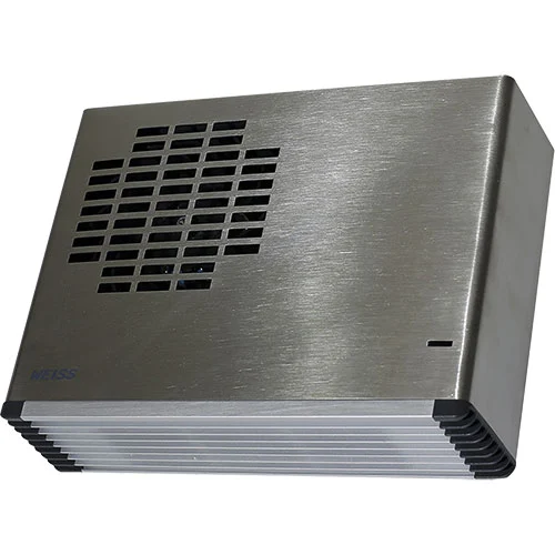 fh24ss Weiss Wall Mounted Bathroom Fan Heater Stainless Steel - Image 1