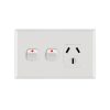 Single Horizontal Socket 10A With Extra Switch - PoweRun